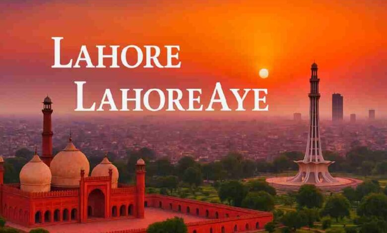 Sunset view of Lahore featuring Badshahi Mosque and Minar-e-Pakistan, showcasing the city’s historical beauty.