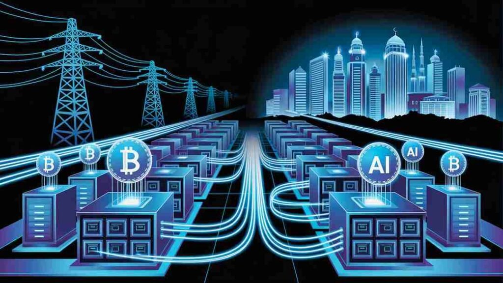 Futuristic GPU data centers and crypto mining rigs powered by Pakistan’s excess energy