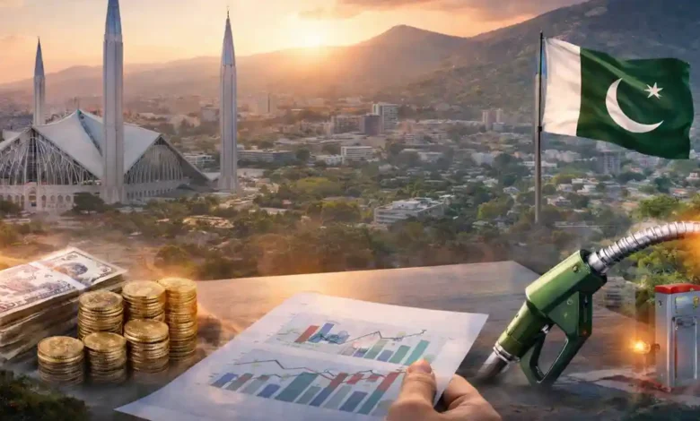 Islamabad skyline with Pakistan flag and economy icons for Pakistan current affairs what’s changing and what it means in 2026.